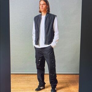 Rave Skater Grunge Black 3D Cargo UO Utility Pants Size 30